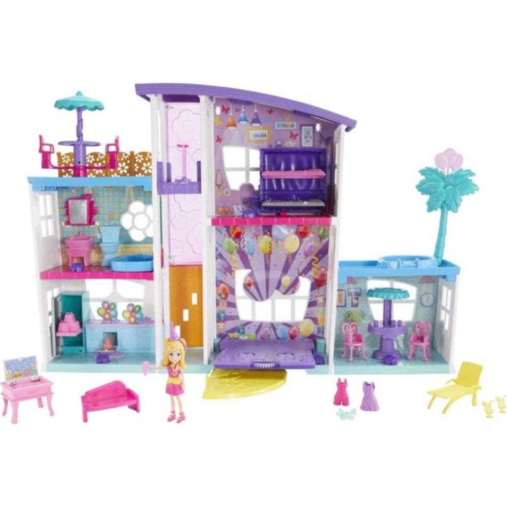 Polly Pocket Poppin' Party Pad Is a Transforming Playhouse Polly Pocket House NW